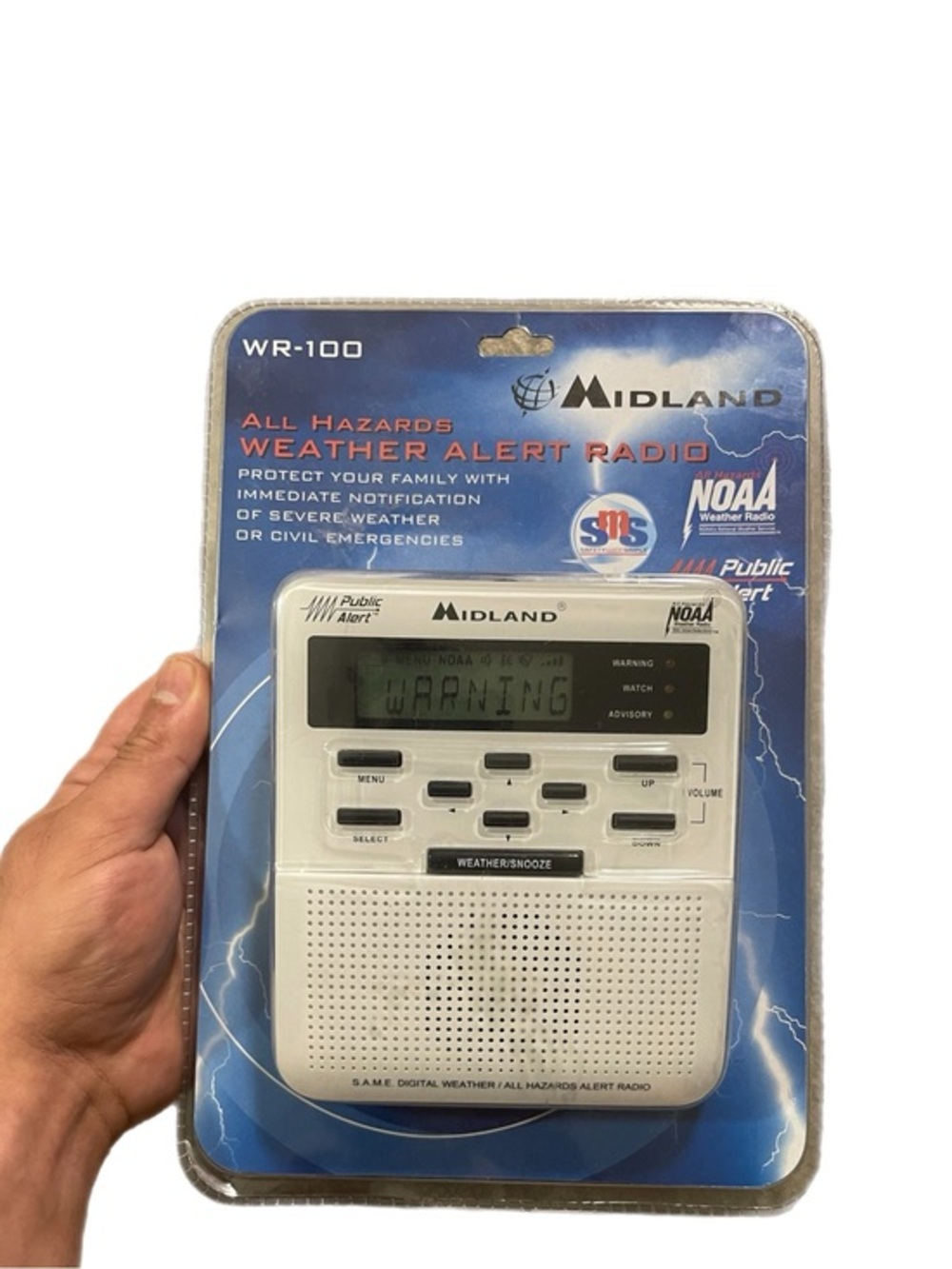 Brand New! Midland WR-100 All Hazards Weather Alert Radio